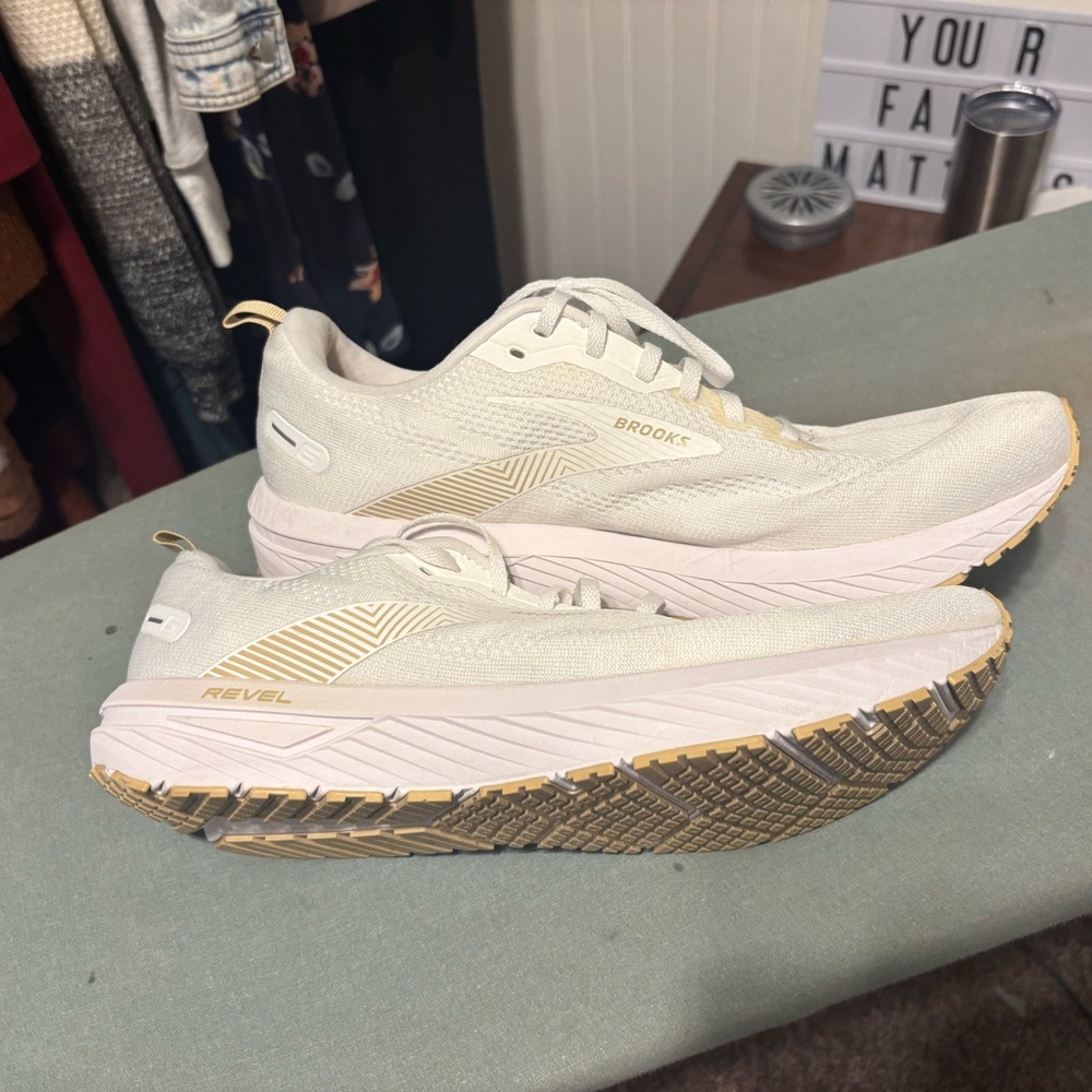 Brooks White Athletic Shoes